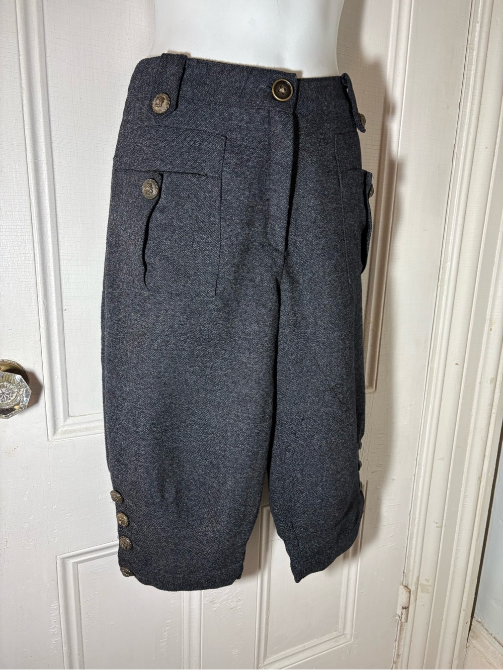 Britches grey Wool 1776 Pirate Fashion Y2K small design sample?